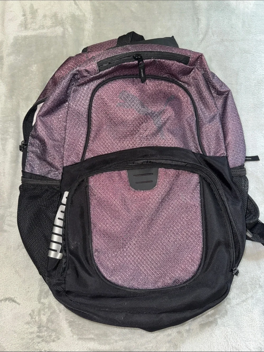 Puma Purple and Black Casual Backpack